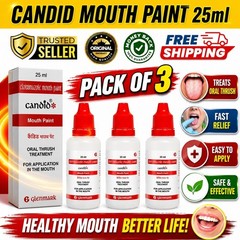 PACK OF 3 – CANDID MOUTH PAINT FOR ORAL THRUSH TREATMENT 25 ML EACH