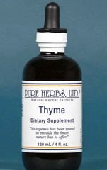Pure Herbs Thyme – 4 oz Liquid Extract Digestive Support NEW/ SEALED