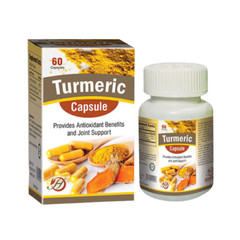 Organic Turmeric Capsules for Natural Healing – 60 Capsules Dietary Supplement