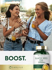 Black Seed Oil 2000mg | 80 Softgel Capsules | Non-GMO, Gluten Free | by Carlyle