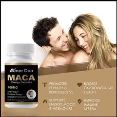 Black Maca Capsules – Testosterone Booster, Support, Energy, Endurance, Desire
