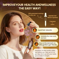 14-in-1 Berberine with Ceylon Cinnamon Supplements Liquid Drops, 2 FL OZ