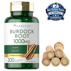 Burdock Root Extract 1000mg 200 Capsules Arctium Lappa | 200 Day Supply