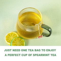 TEARELAE Spearmint Herbal Tea Bags 50 Count Caffeine Free