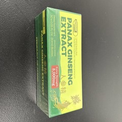 Red PANAX Ginseng Extract 12 years old Roots 8000 Mg Premium 1 Box of 30 Bottles