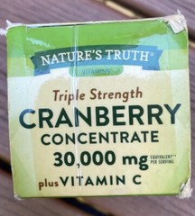 Triple Strength Cranberry Concentrate Plus Vitamin C 15,000 mg 90 Quick Capsules