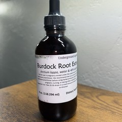 4 oz. Burdock Root Tincture (Arctium lappa) – Brown Glass Dropper Bottle