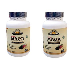 Organic Maca Root Black, Red, Yellow 1500 Mg – 120 Vegan Capsules Peru Maca