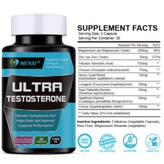 Zinc Magnesium Vitamin B6 Tablets Testosterone Boost Better Sleep 1305MG