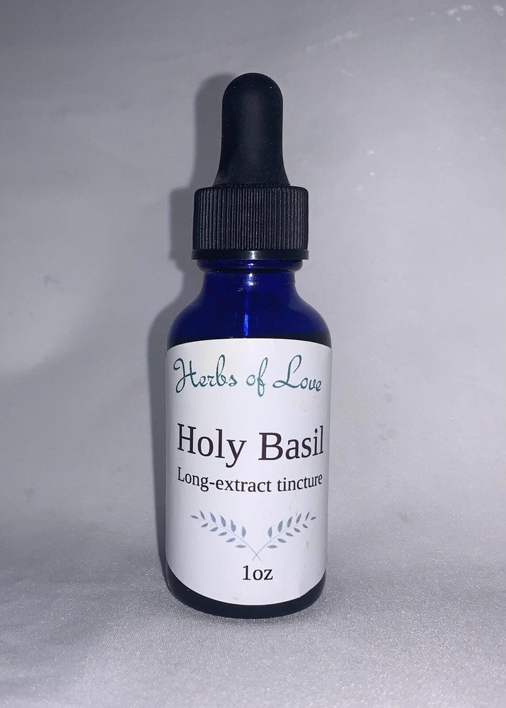 1 oz & 2oz Organic Holy Basil Extract Pure Herbal Tincture