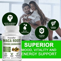 MACA ROOT 2000 MG capsules ( lepidum mayenil ) 2000 mg organic vitamins