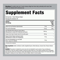 Saw Palmetto Extract Complex 160mg | 60 Softgels | Non-GMO | by Lindburg