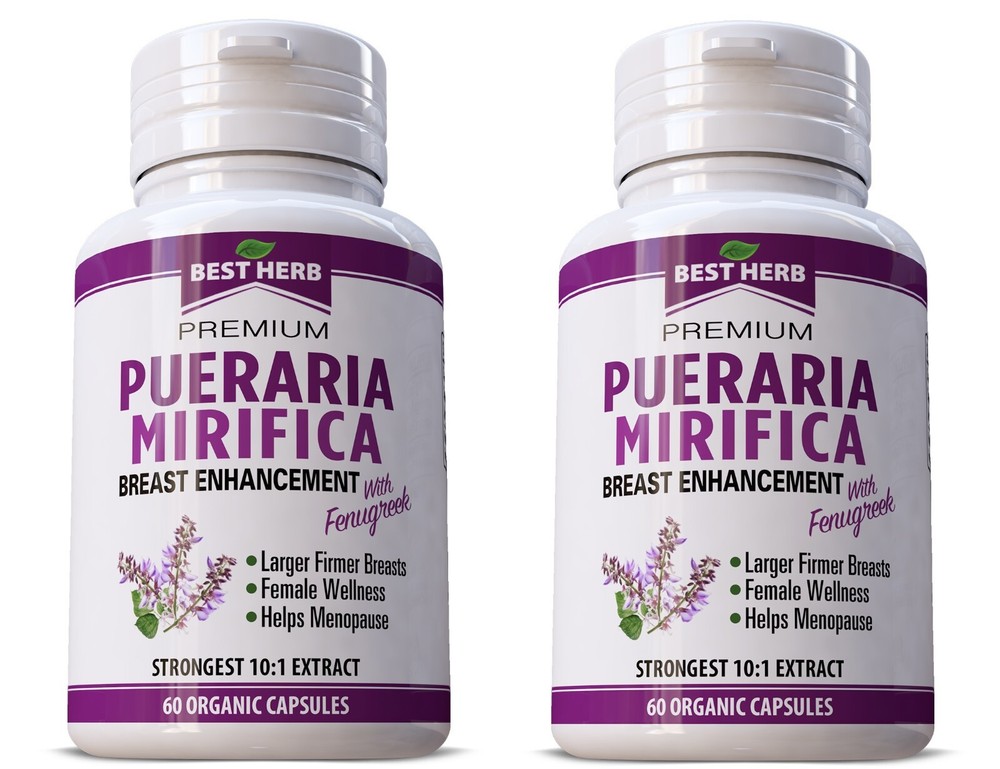 2 PACK Pueraria Mirifica Fenugreek Breast Growth Bust Cup Enhancement Firm Body