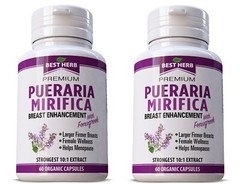 2 PACK Pueraria Mirifica Fenugreek Breast Growth Bust Cup Enhancement Firm Body