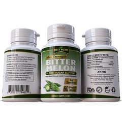 BITTER MELON PILLS LOWER CHOLESTEROL BLOOD SUGAR GLUCOSE WEIGHT SUPPORT 60 CAPS