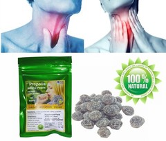 Sore Throat & Cough Relief Bee Propolis Eucalyptus Pearls Herb Nutrition 60 Bag