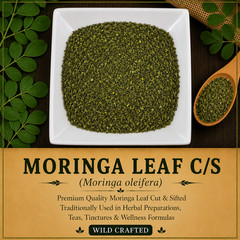 Moringa Leaf C/S Wild Crafted Moringa oleifera Premium Herbal Tea | USA | Fresh