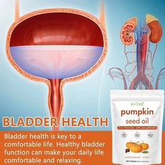 Seed Pumpkin Oil 3000mg w/Saw Palmetto 300 Softgels + Magnesium Complex 90 caps