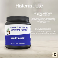 Coconut Activated Charcoal Powder. Teeth Whitening. Made in USA. 12 oz