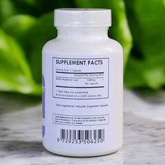 White Mulberry Leaf Extract 4:1 Capsules (500mg Each)