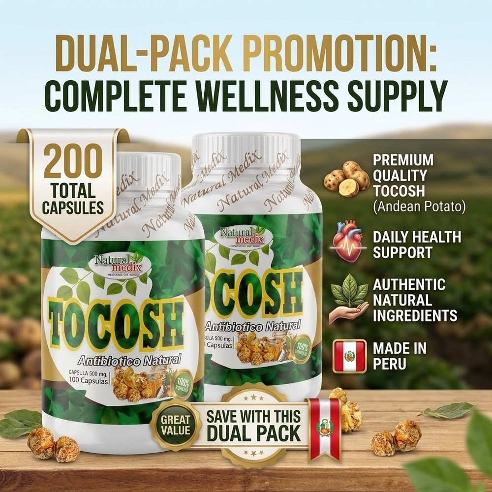 TOCOSH X 2 DUAL PACK -Fermented Potato Premium Superfood 100 % Made in Peru