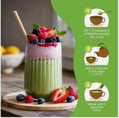 100% Pure Organic Matcha Green Tea Powder Matcha Lattes Te Verde Organico Macha
