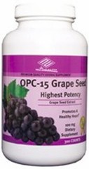 OPC -15 Grape Seed Extract (300 Tablets / 100 MG) Red wine, Bilberry, Pine bark