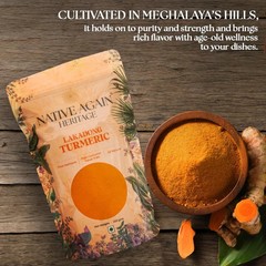 NATIVE AGAIN Organic Lakadong Turmeric Powder – 250g
