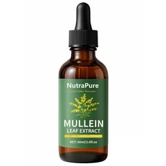 Organic Mullein Extract Drops – Lung Health Support, Detox & Immune Boost – 2oz