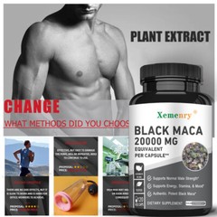 Black Maca Capsules 2000mg -Improve Symptoms of Imbalances, Energy & Endurance