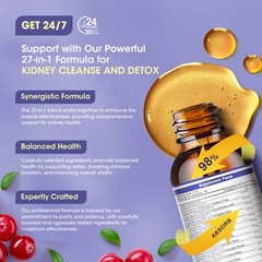 27-in-1 Kidney Support Drops – Cranberry & Chanca Piedra with Milk Thistle 2oz