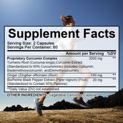 Turmeric Curcumin with Bioperine 2020mg High Absorption Triple Strength Capsules