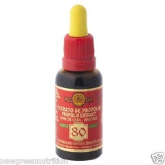Brazilian Green Propolis Extract Polenectar Wax Free 80 WF80 (30ml)
