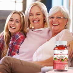 Magnesium Glycinate Gummies 400mg Improve Sleep Promotes Cognition & Focus 60pcs