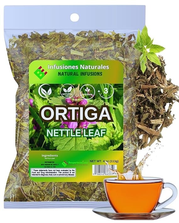 Ortiga hoja seca TE(Stinging Nettle dried Leaf & Root Loose Tea 4oz (113 gr) |