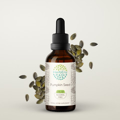 HerbEra Pumpkin Seed Alcohol-FREE Tincture Wildcrafted (Cucurbita Pepo L.)