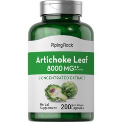 Artichoke Leaf Extract | 200 Capsules | 8000mg | Non-GMO | by Piping Rock