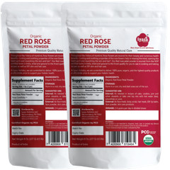 Organic Red Rose Petal Powder 8, 16 oz Free Shipping