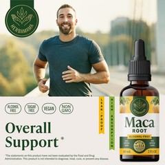 Maca Root Drops for Hormone Balance | Energy Support Liquid Extract – Vegan, Non