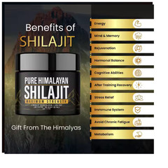 Pure Himalayan Organic Shilajit Resin – 600mg shilajit for Men and Women Ibvita