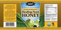 Healing Noni ® Hawaiian Noni Honey – 18oz Jar x 4
