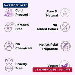 Babchi Oil (Bakuchi) (Psoralea corylifolia) 100% Natural Cold Pressed Carrier Oi