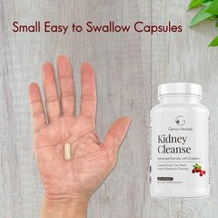 GENIUS HERBALS Kidney Cleanse Capsules Cranberry Urinary Tract 60 Count