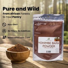 Yohimbe Bark Powder – 4 oz, Wildcrafted Dried Yohimbe Powder Sourced from Afr…