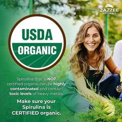 303 Servings of Pure Kosher Spirulina Powder 2.2lbs – Fresh & Neutral Taste