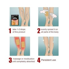 60 Pcs Varicose Veins Patches Relieve Pain Reduce Swelling Blood Circulation