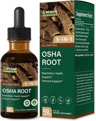 DetoxenNATURE OSHA Root Herbal Tincture for Respiratory & Immune Health Support
