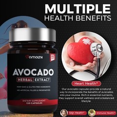 AVOCADO Fruit 15″1 Extract Powder 10000mg Capsules – 120 Capsules