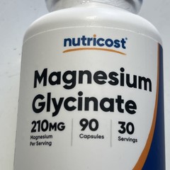 Nutricost Magnesium Glycinate Capsules (90 Capsules, 210 mg Per Serving)