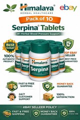 Himalaya Serpina Tablets 100 Tabs x10 Herbal Cardiovascular Wellness free ship